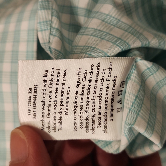 Men's Dress Shirt Bundle Size M George/Chaps/Beverly Hills Polo Club Plaids - Picture 14 of 14